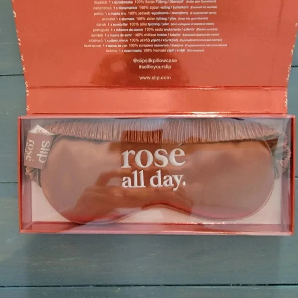Slip Silk Rose All Day Rose Gold 22 Momme Mulburry 100% Silk Sleep Mask …